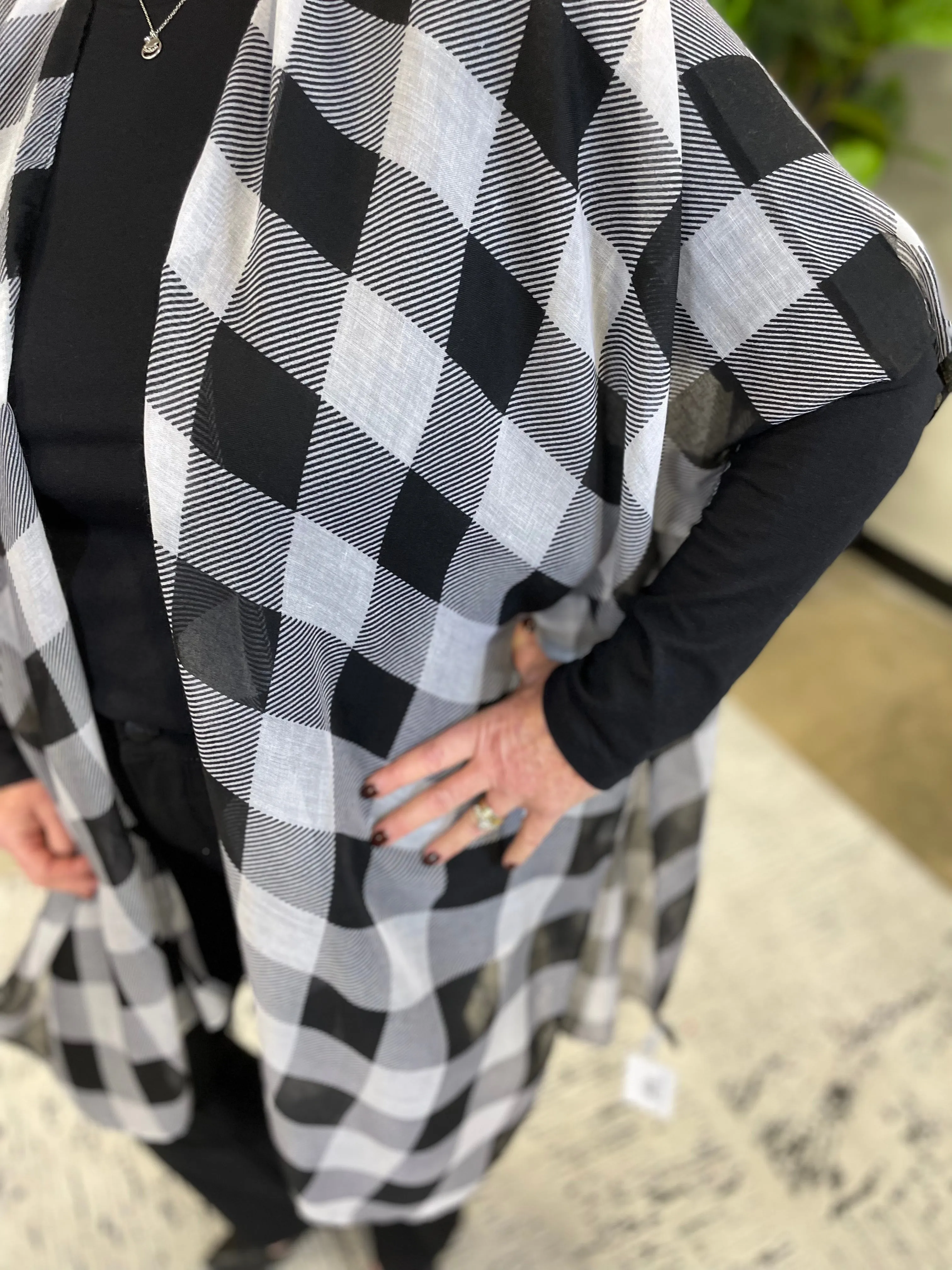 Lightweight Buffalo Check Kimono
