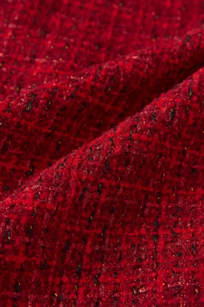 Lisa Double-Breasted Jacket in Textured Tweed