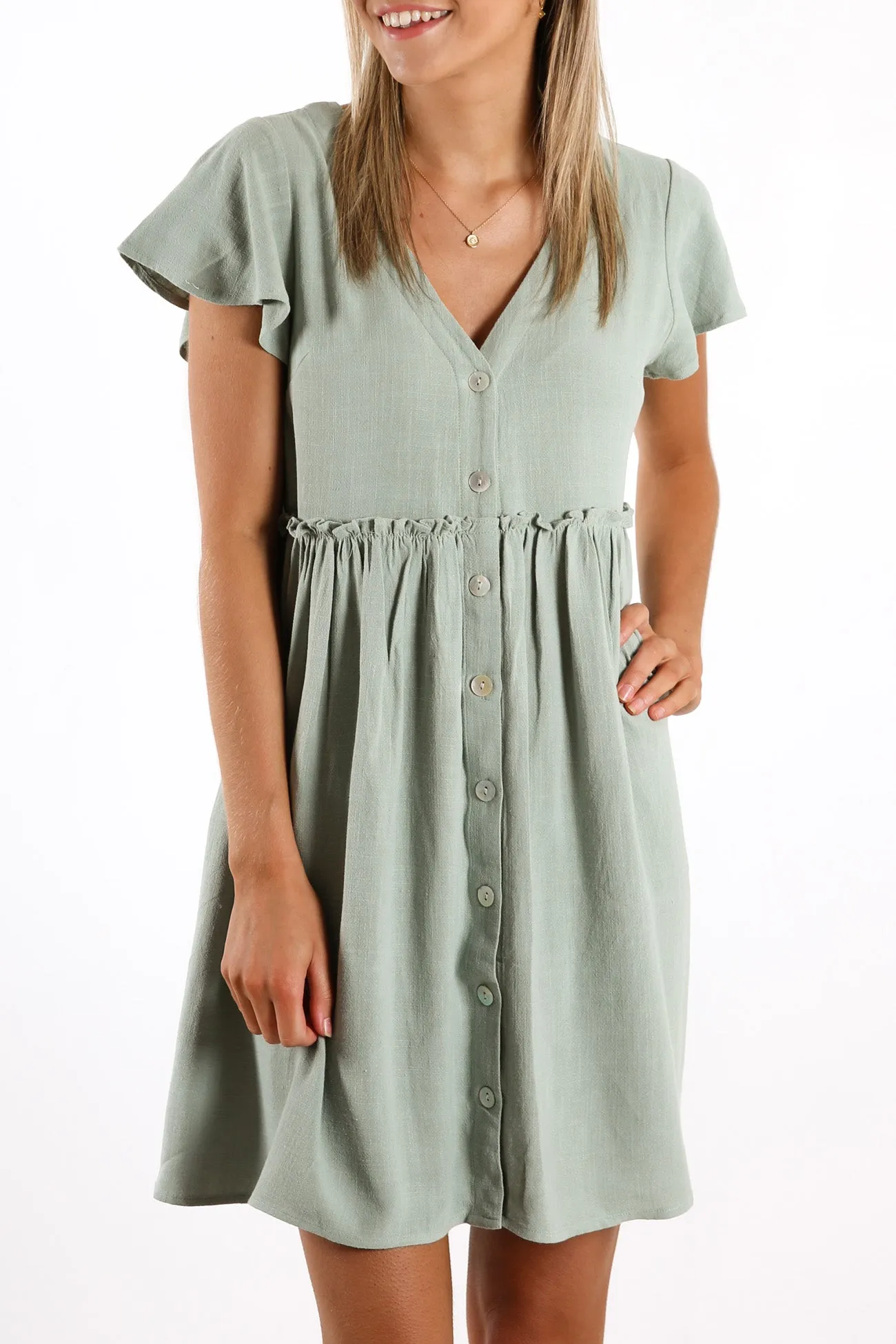 Look At You Dress Sage