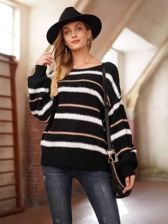 Loose Knit Stripe Dom Sweater