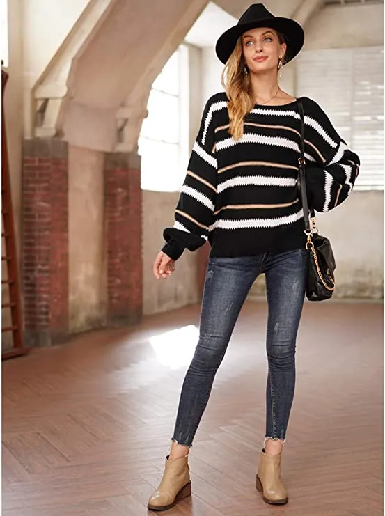 Loose Knit Stripe Dom Sweater