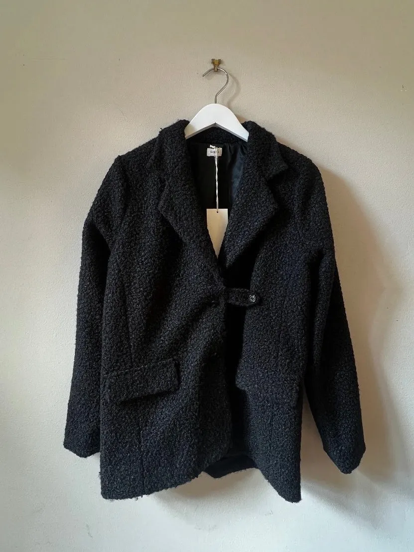 Lou boucle blazer - black