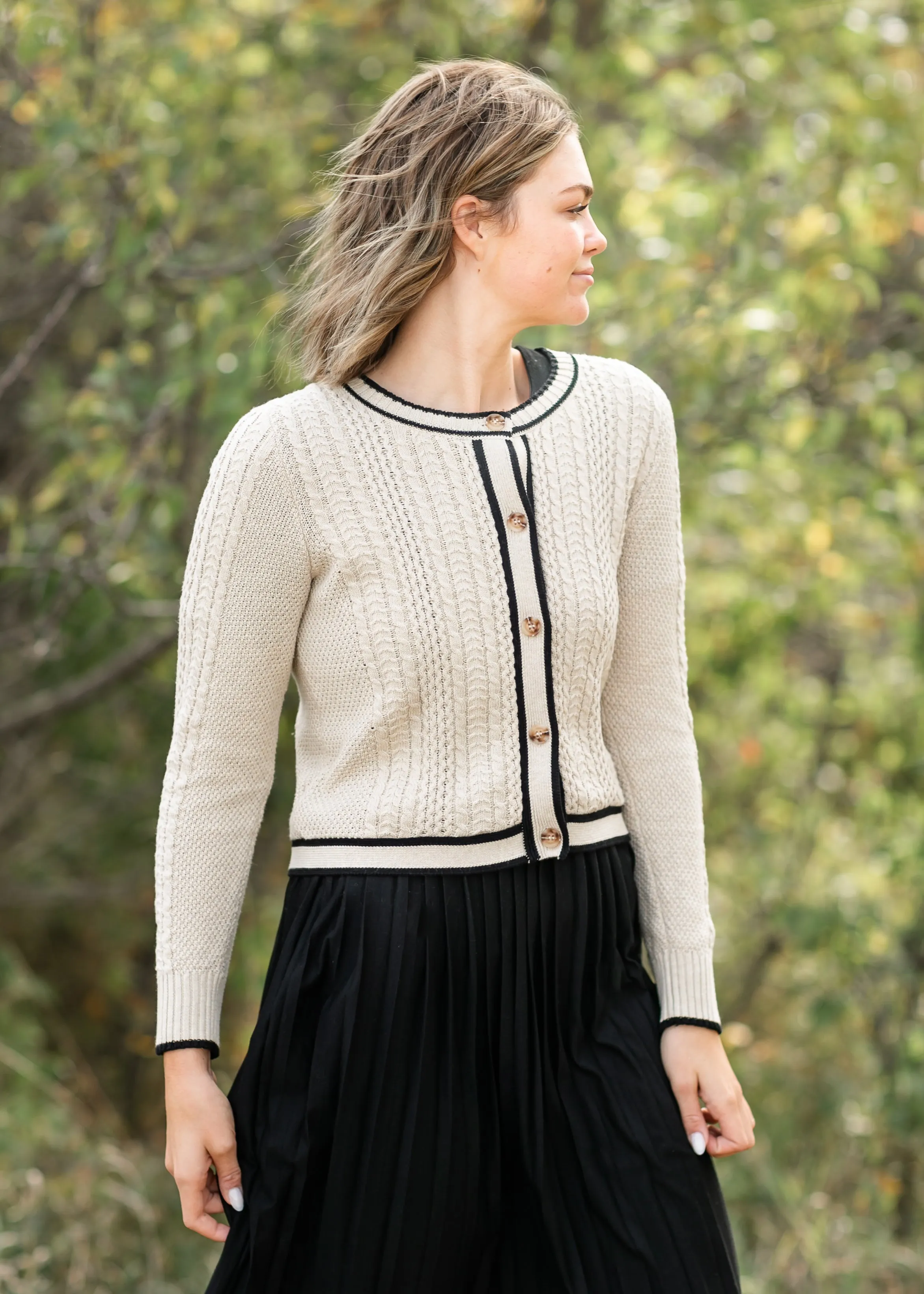 Mia Cotton Button Up Cardigan - FINAL SALE