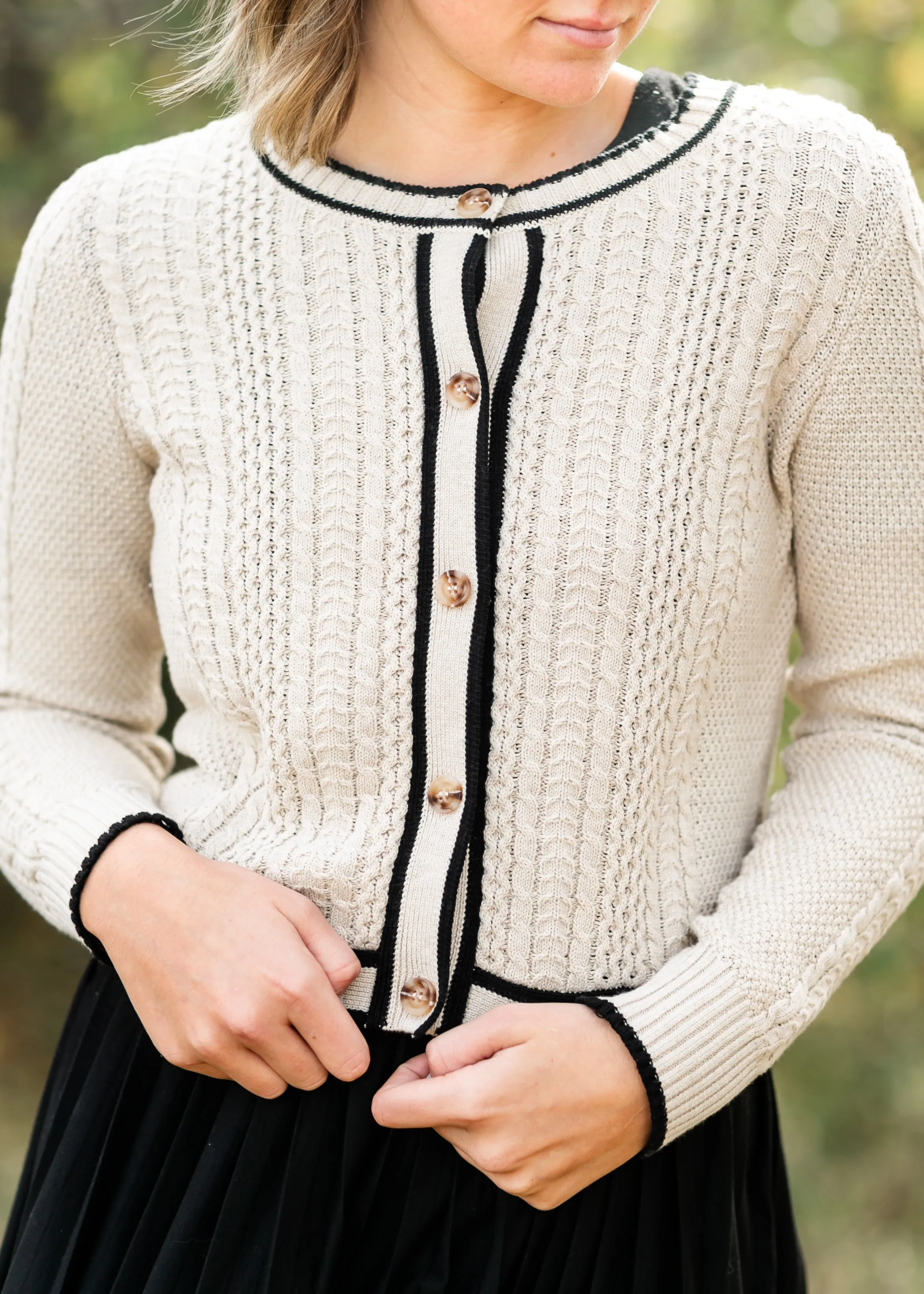 Mia Cotton Button Up Cardigan