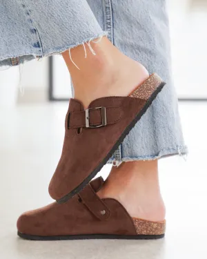 Mules femme marron avec boucle - Judy