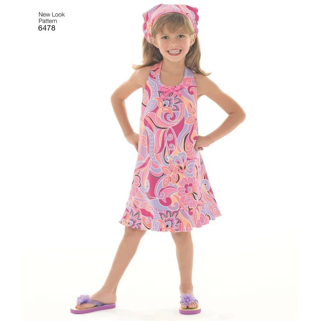 New Look Pattern 6478 Child Dresses