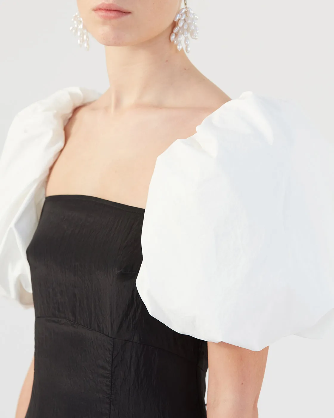 Oksana Dress Viscose Blend Crinkle Black