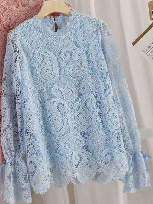 Olivia Summer Lace Vintage Blouse