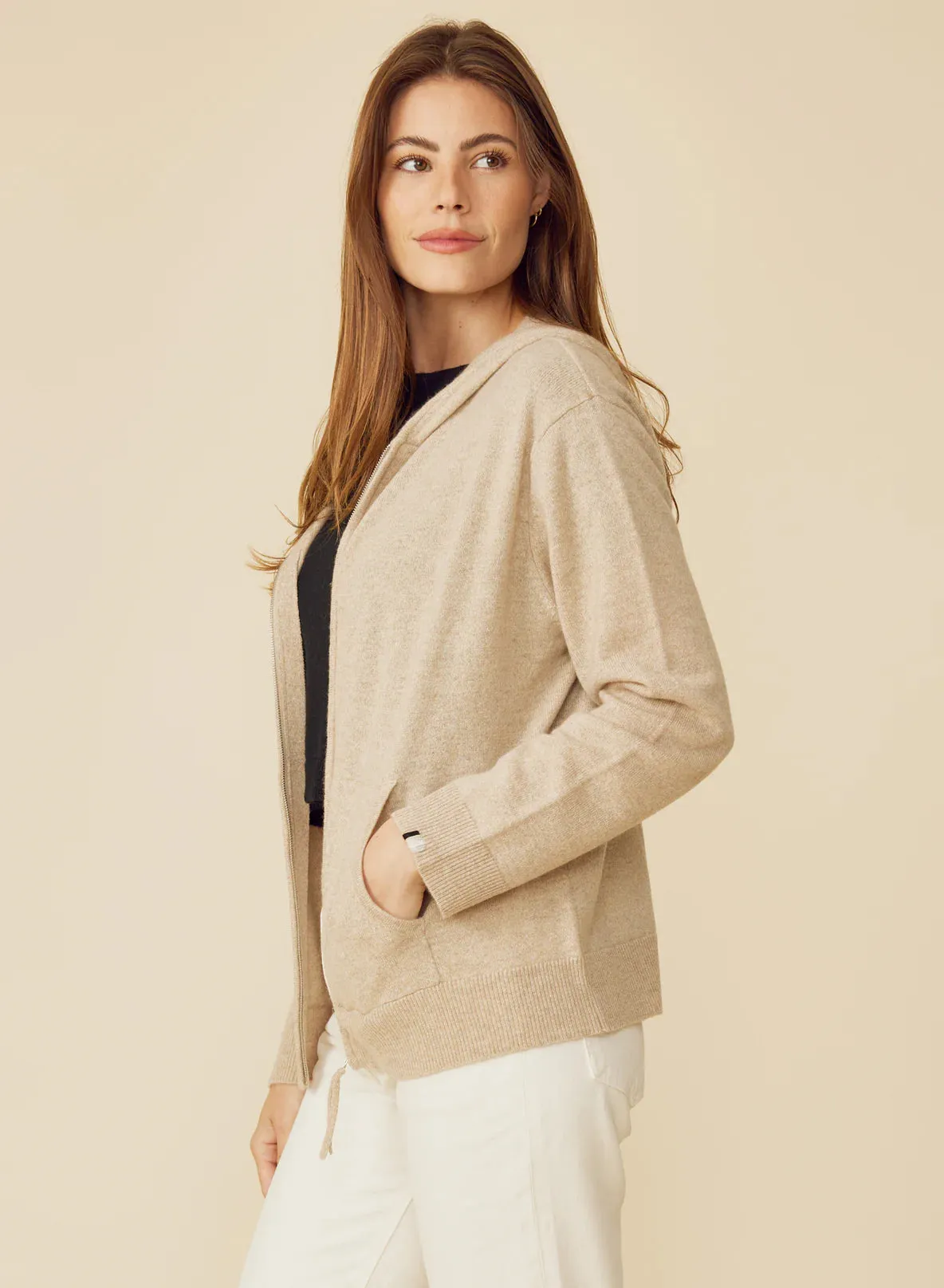 ONE GREY DAY COLORADO CASHMERE HOODIE