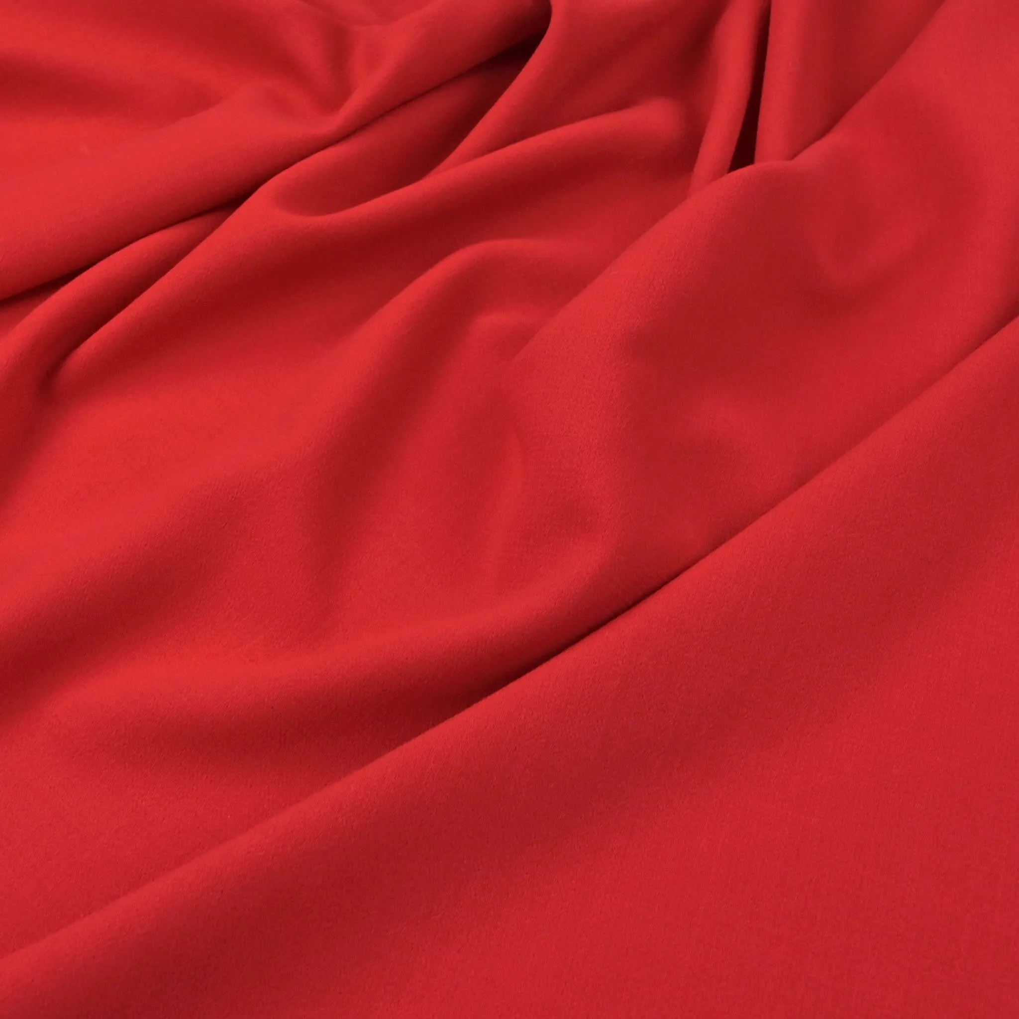 Red Double Weave Crepe Fabric 98880