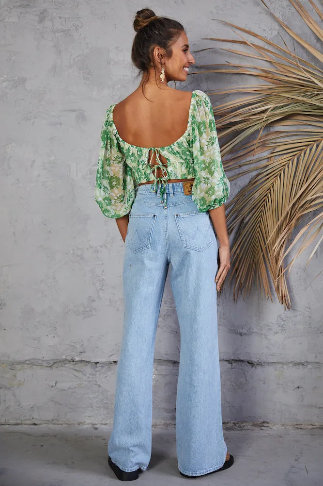 Seventh Heaven Crop Top Green