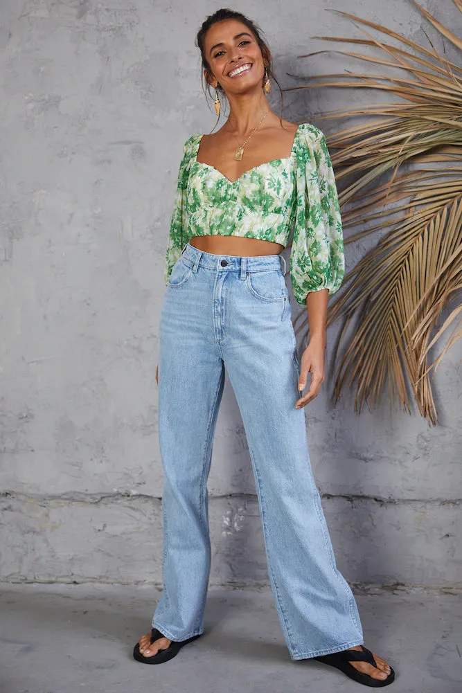 Seventh Heaven Crop Top Green