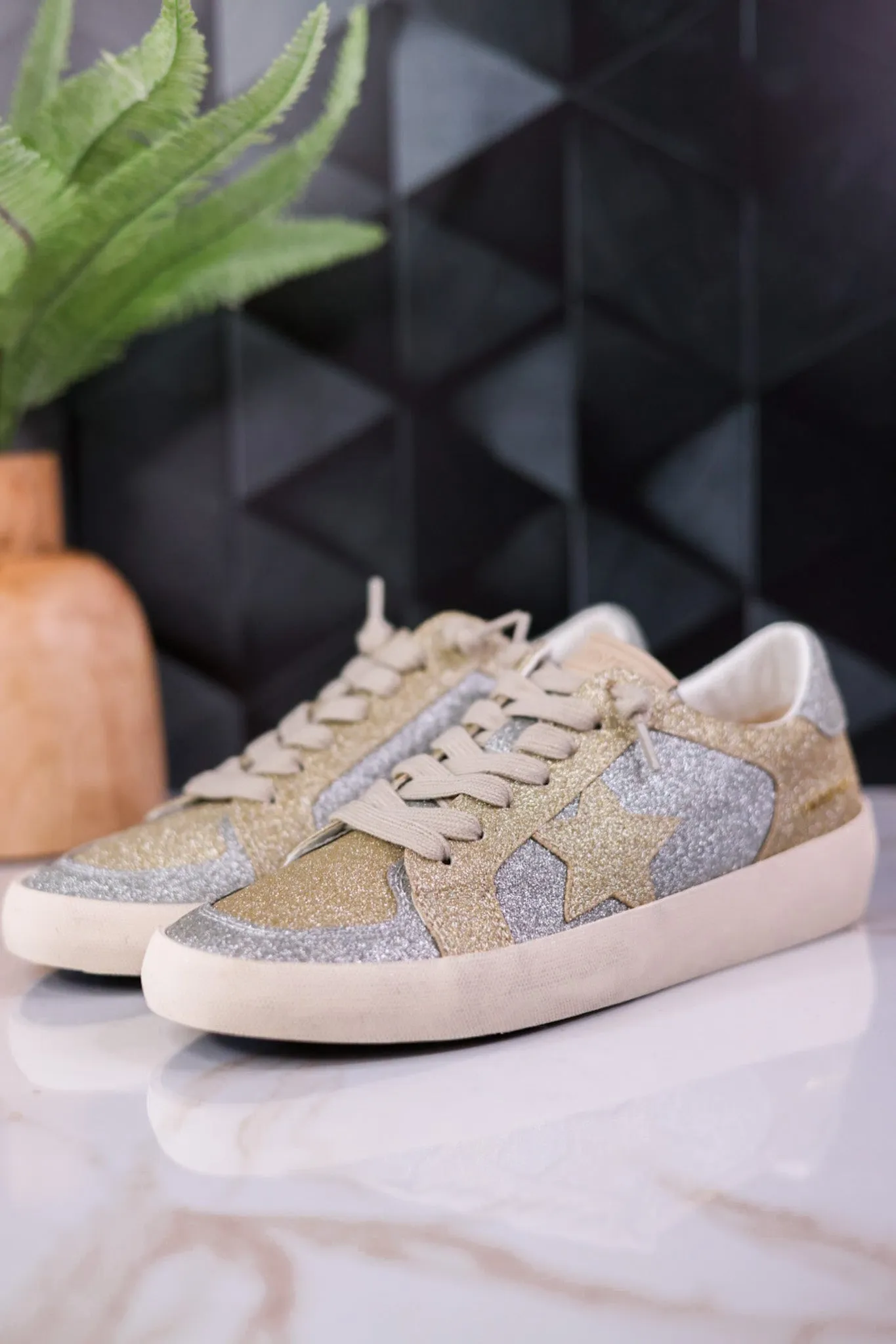 Silver & Gold Sneakers FINAL SALE