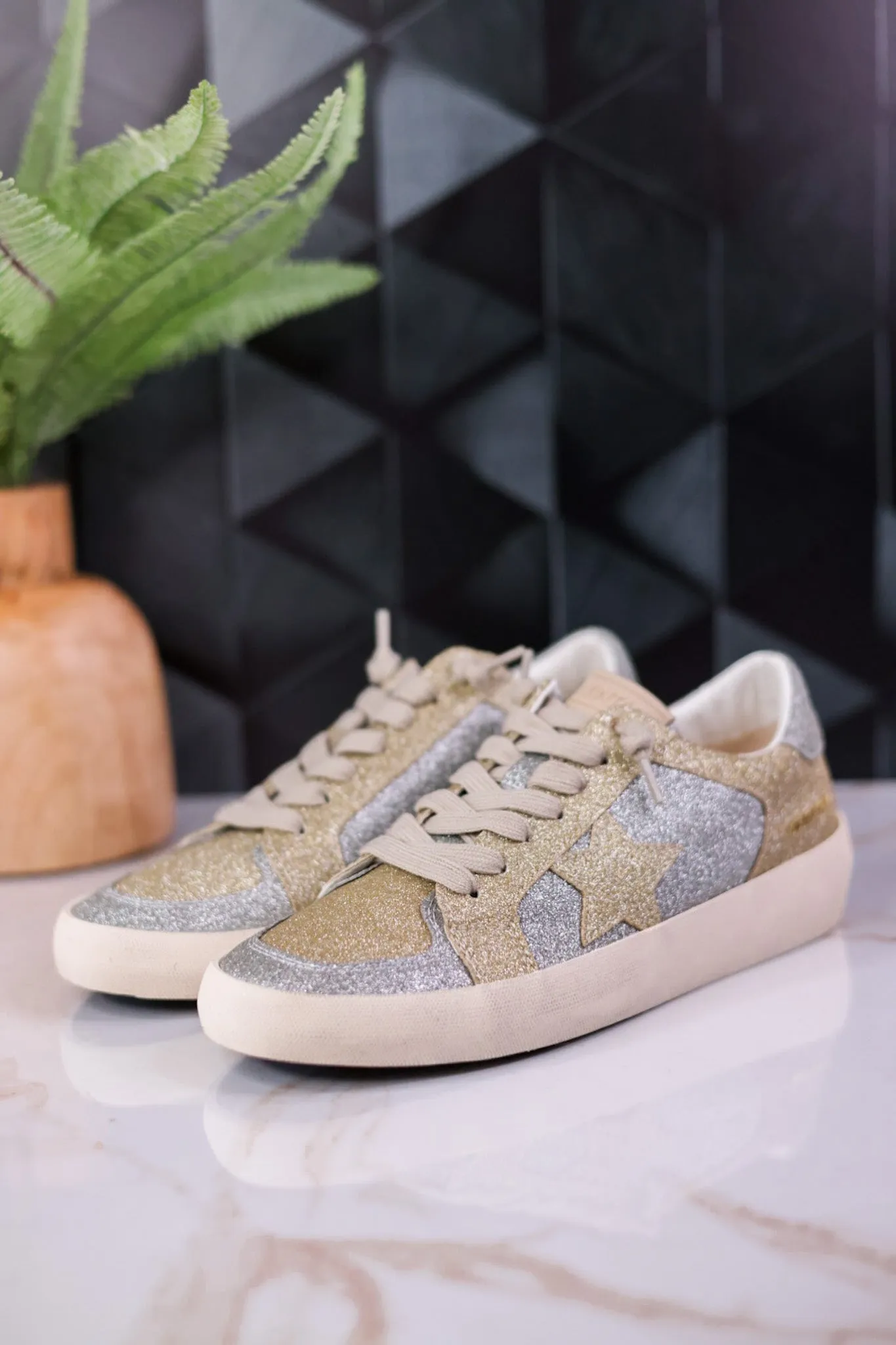 Silver & Gold Sneakers FINAL SALE