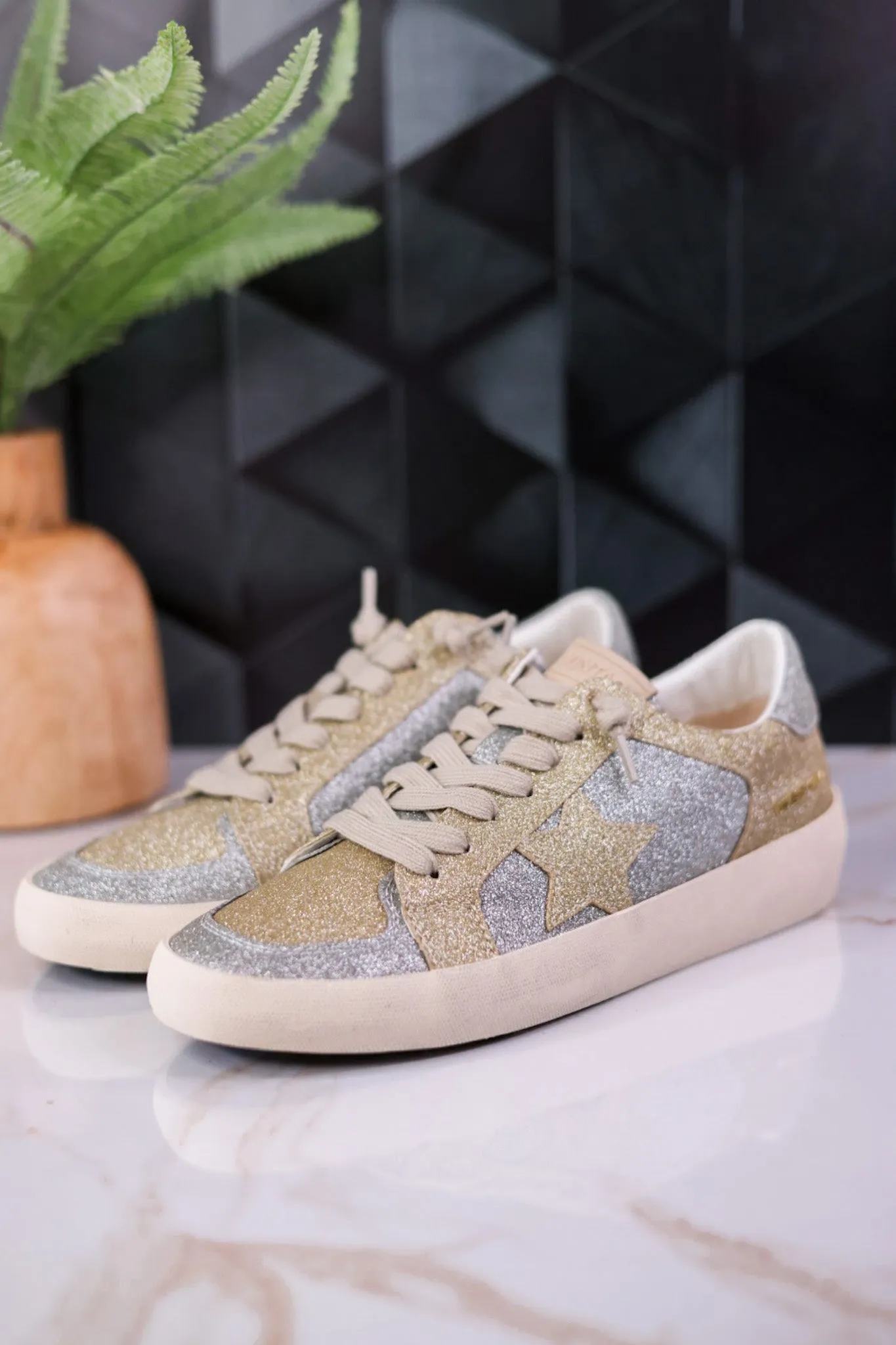 Silver & Gold Sneakers FINAL SALE