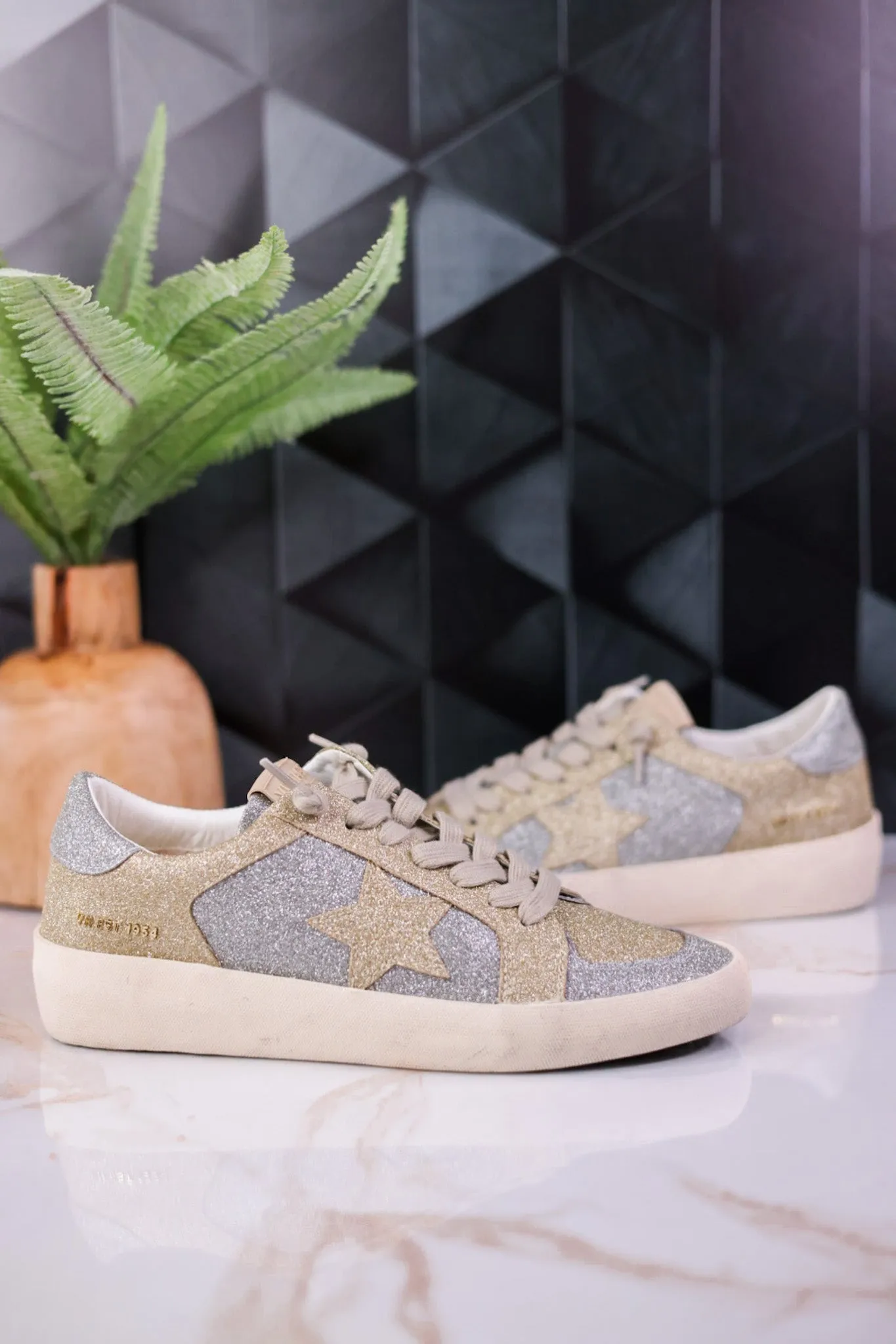 Silver & Gold Sneakers FINAL SALE