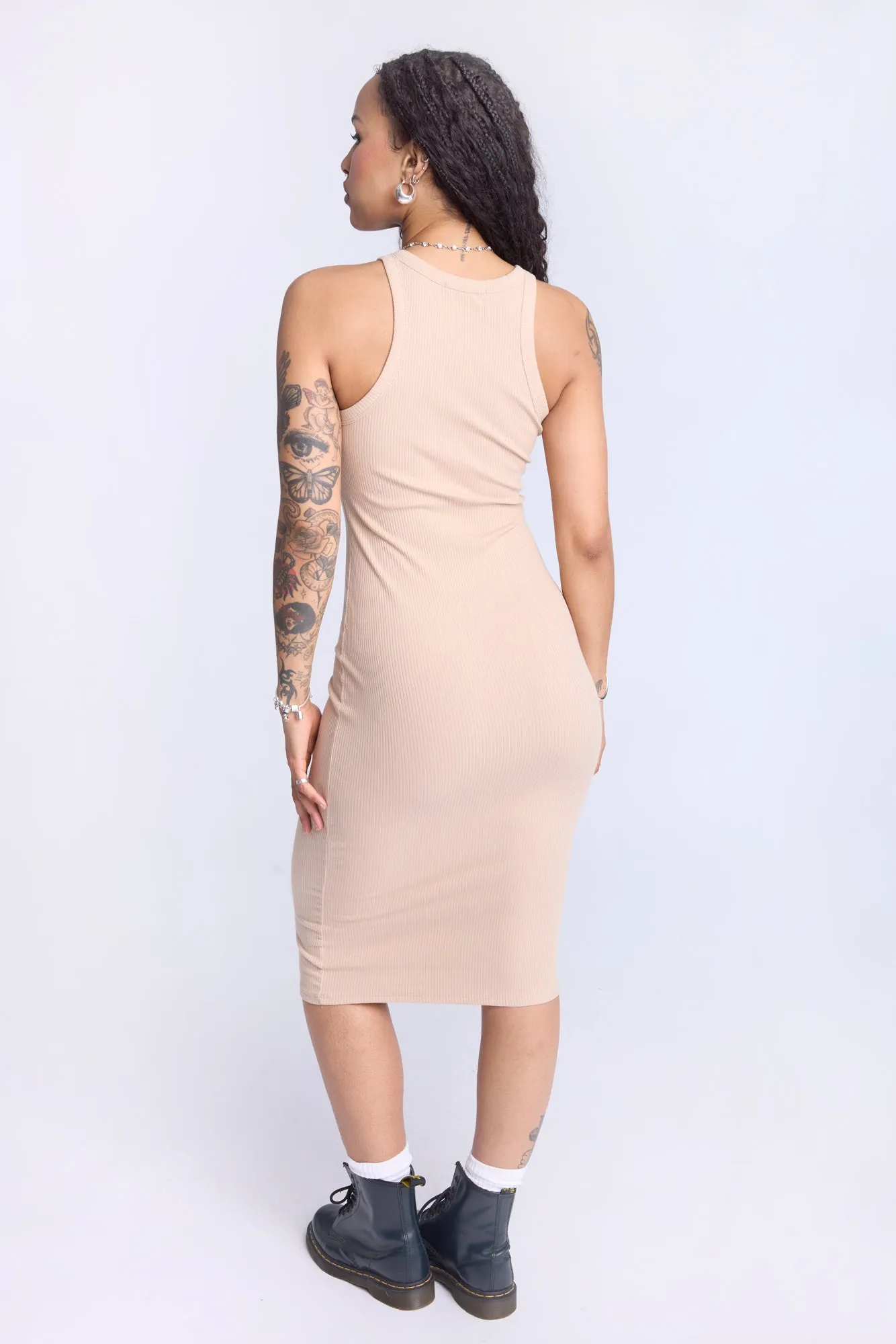 Sleeveless Midi Bodycon Dress