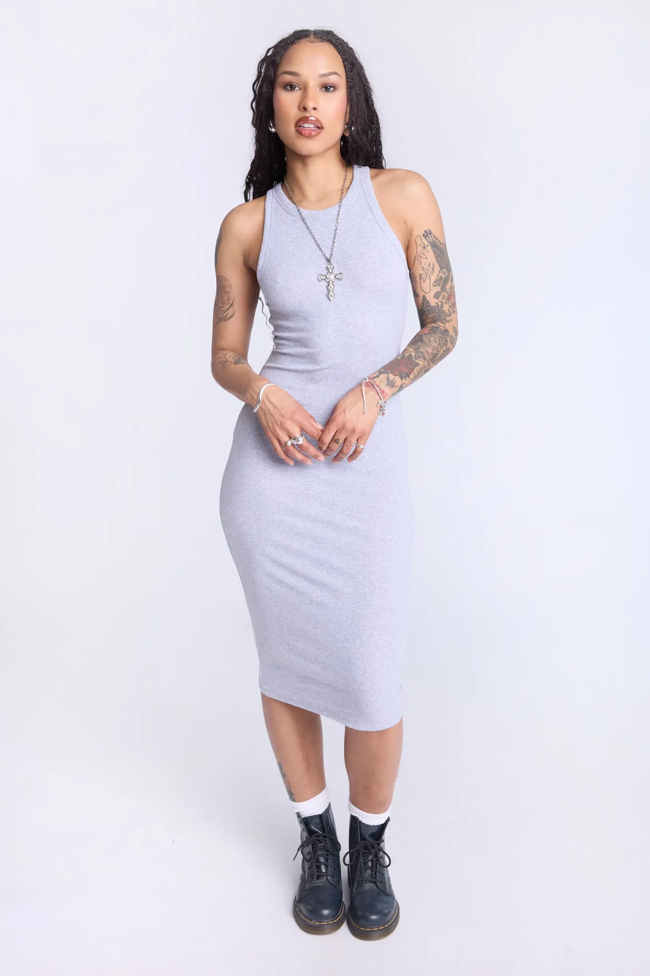 Sleeveless Midi Bodycon Dress