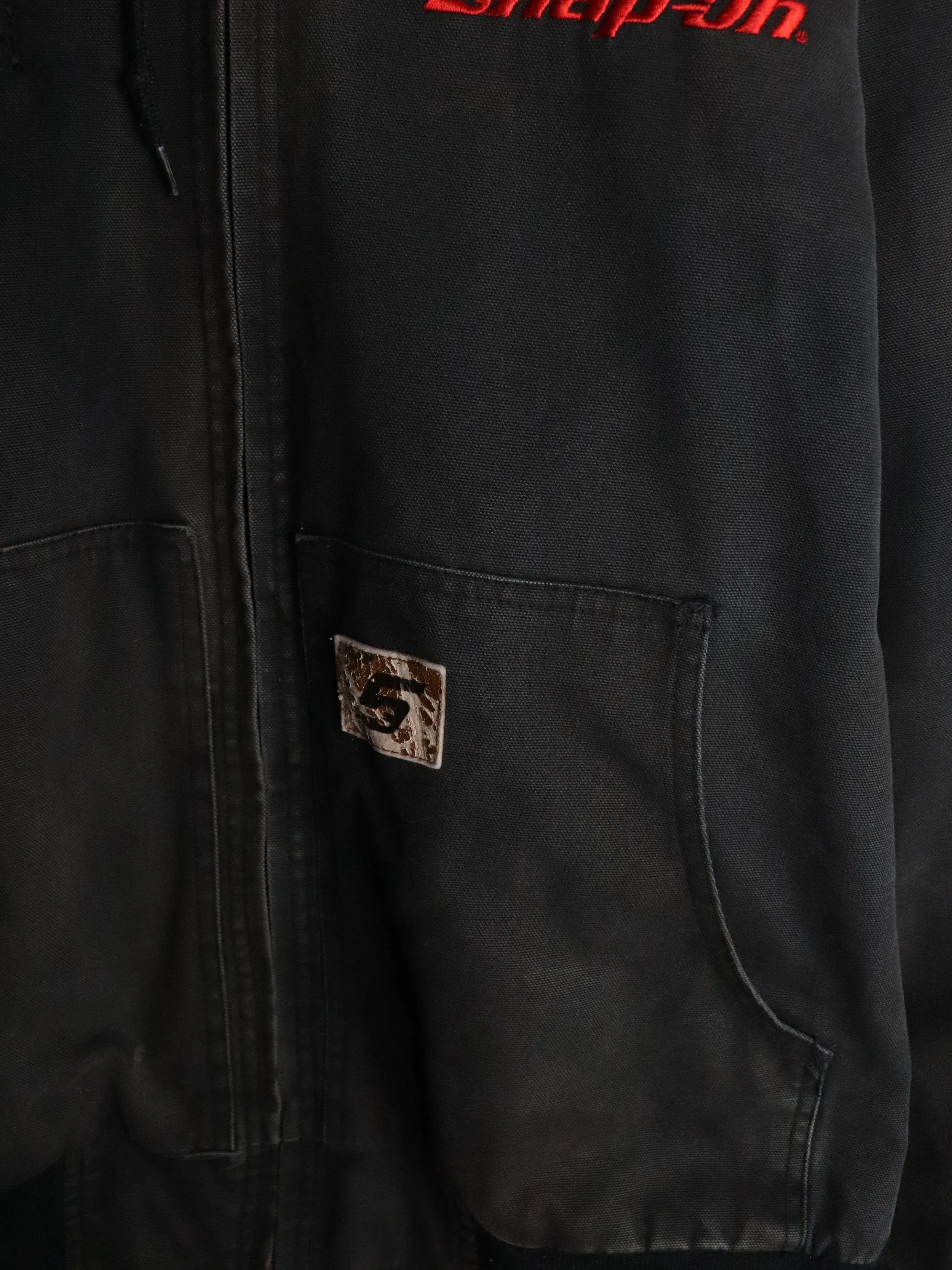 Snap-On Jacket Mens XL Black Work Wear