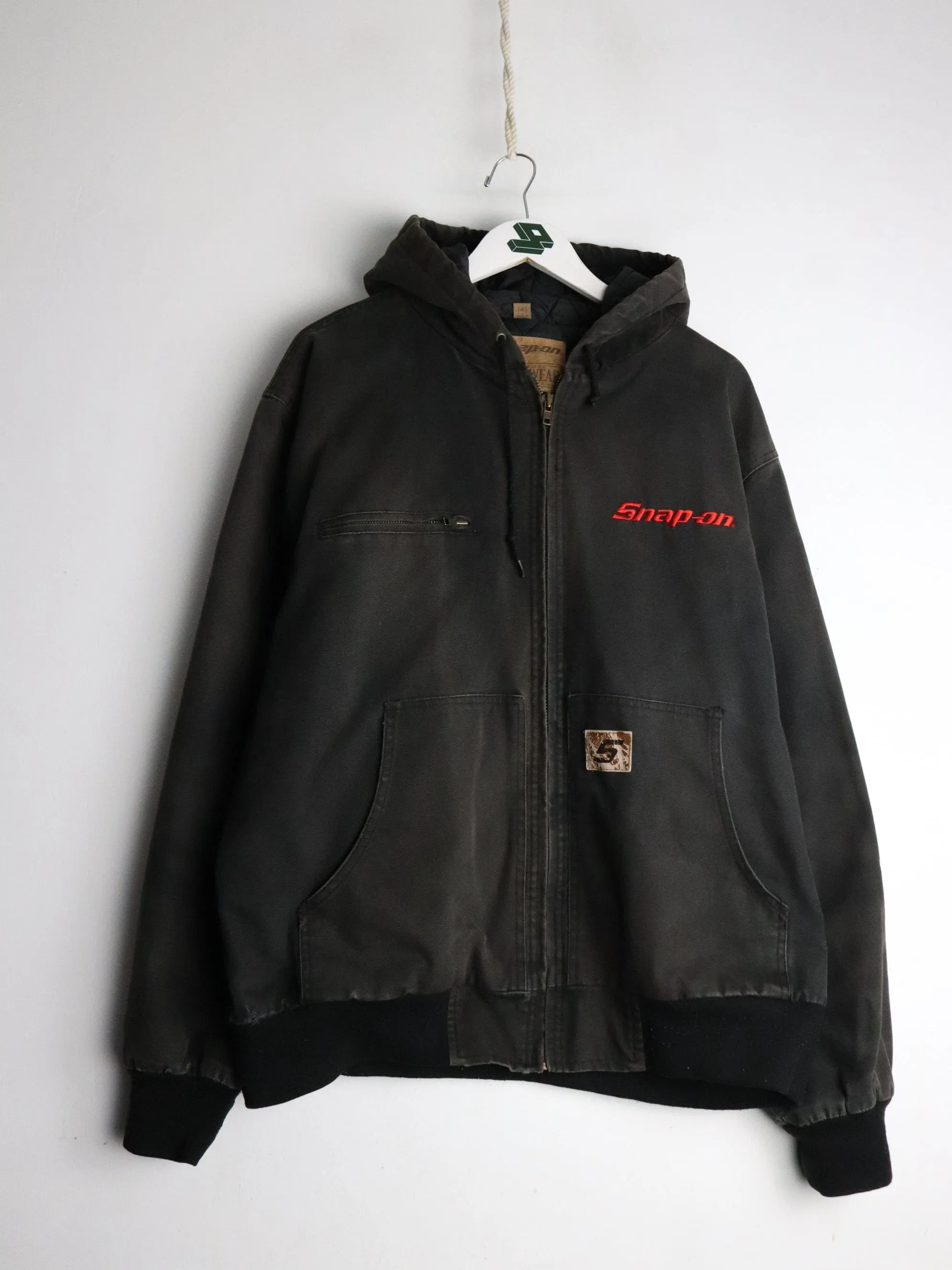 Snap-On Jacket Mens XL Black Work Wear