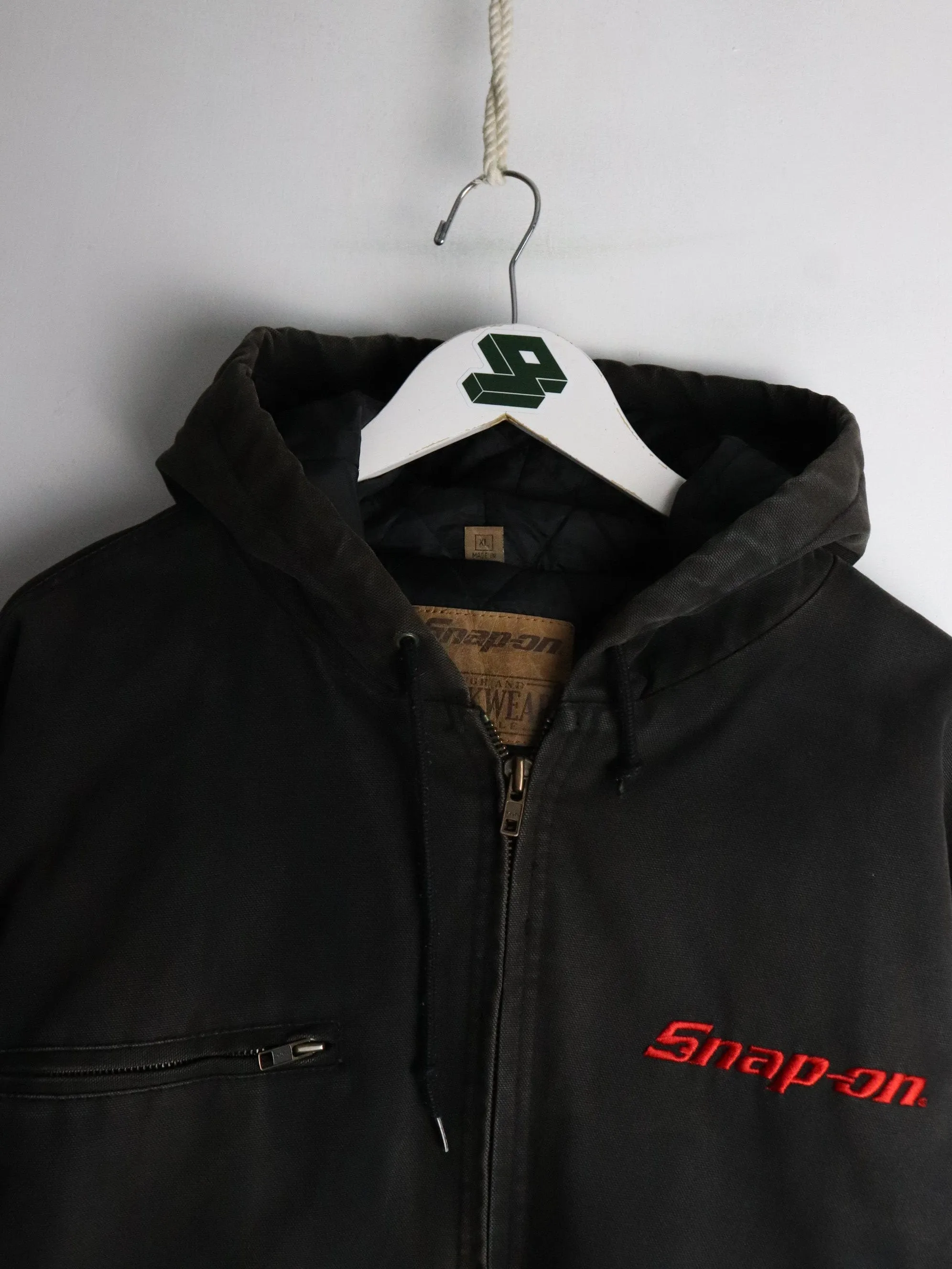 Snap-On Jacket Mens XL Black Work Wear