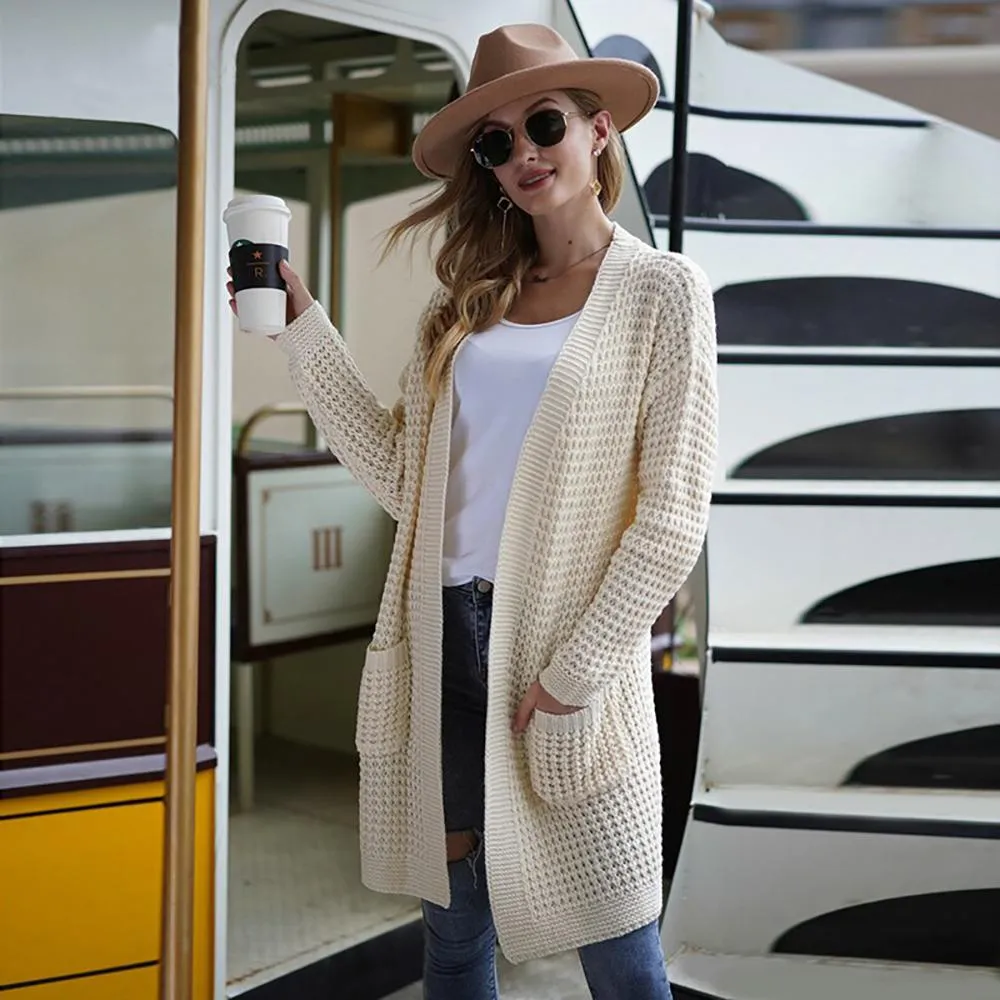 Soft and Cozy Knitted Long Sleeve Cardigan Sweater