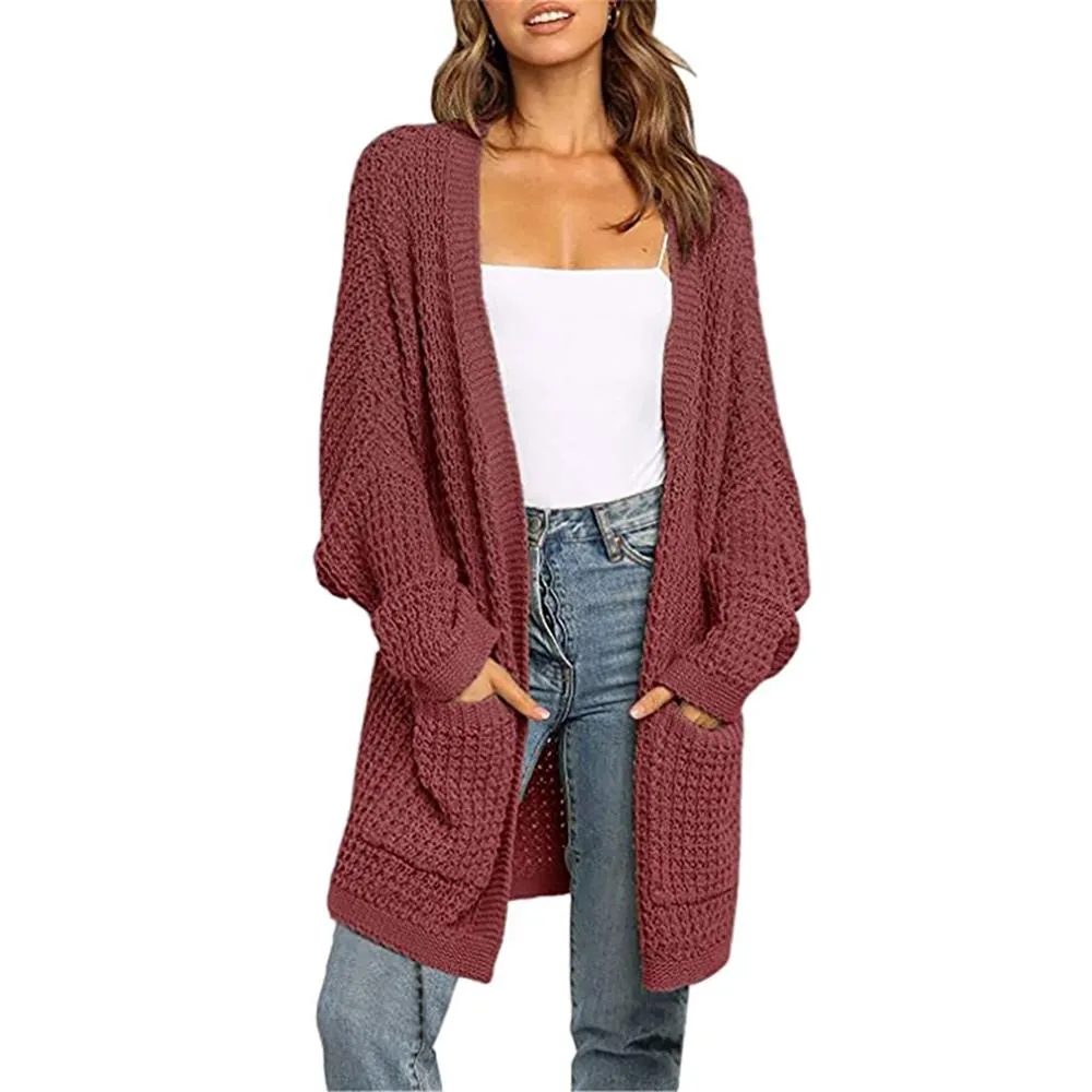 Soft and Cozy Knitted Long Sleeve Cardigan Sweater