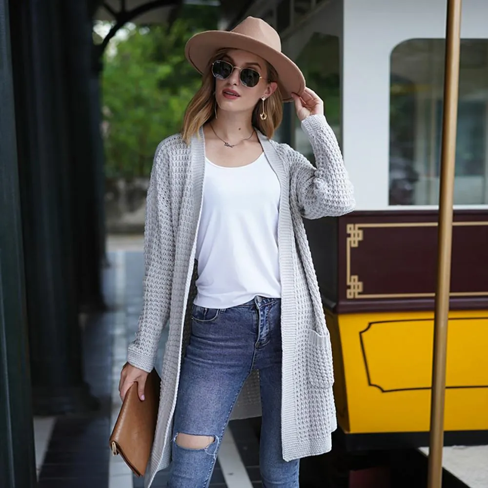 Soft and Cozy Knitted Long Sleeve Cardigan Sweater