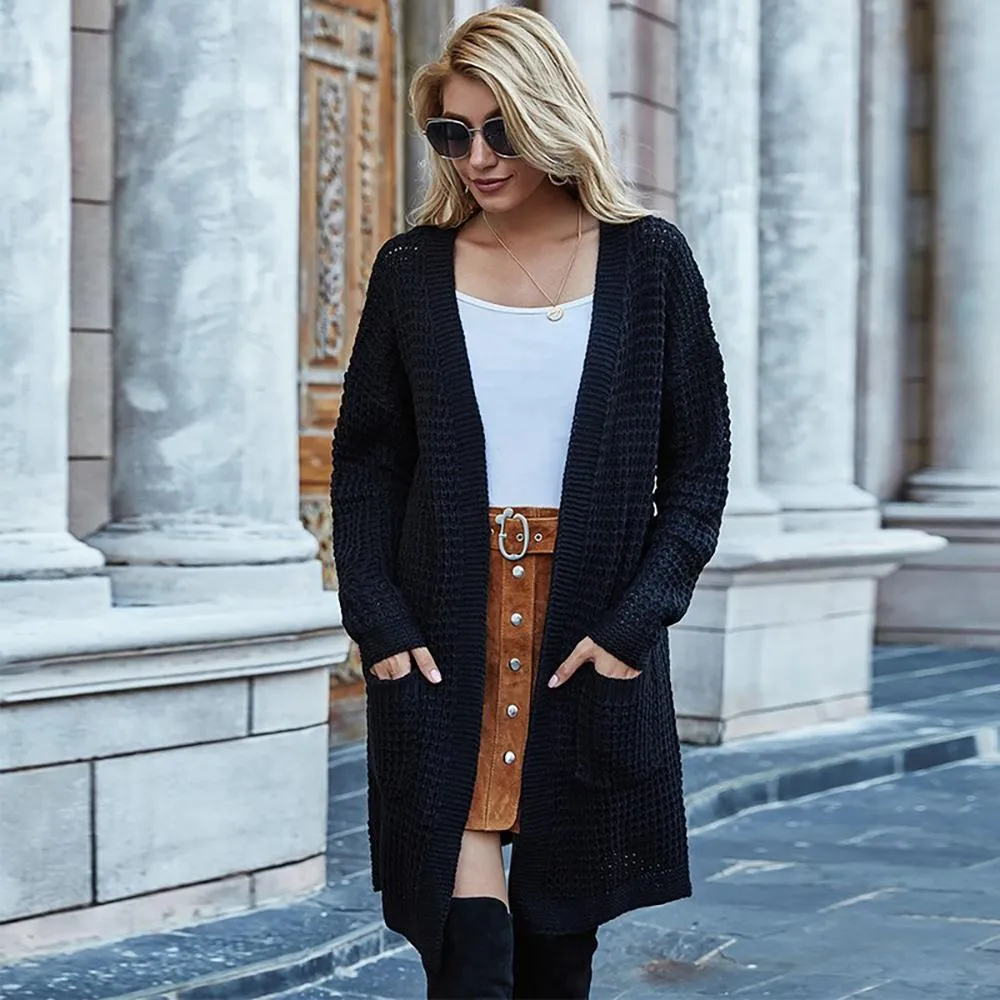 Soft and Cozy Knitted Long Sleeve Cardigan Sweater