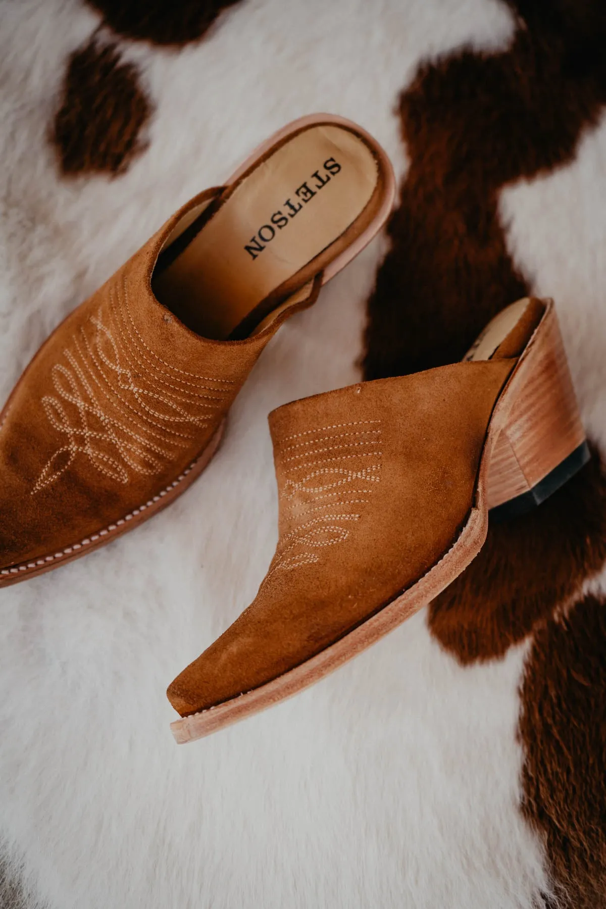 Stetson Tan Suede Mule (Sizes 6-10)