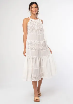 Sunglow Sheer Midi Dress