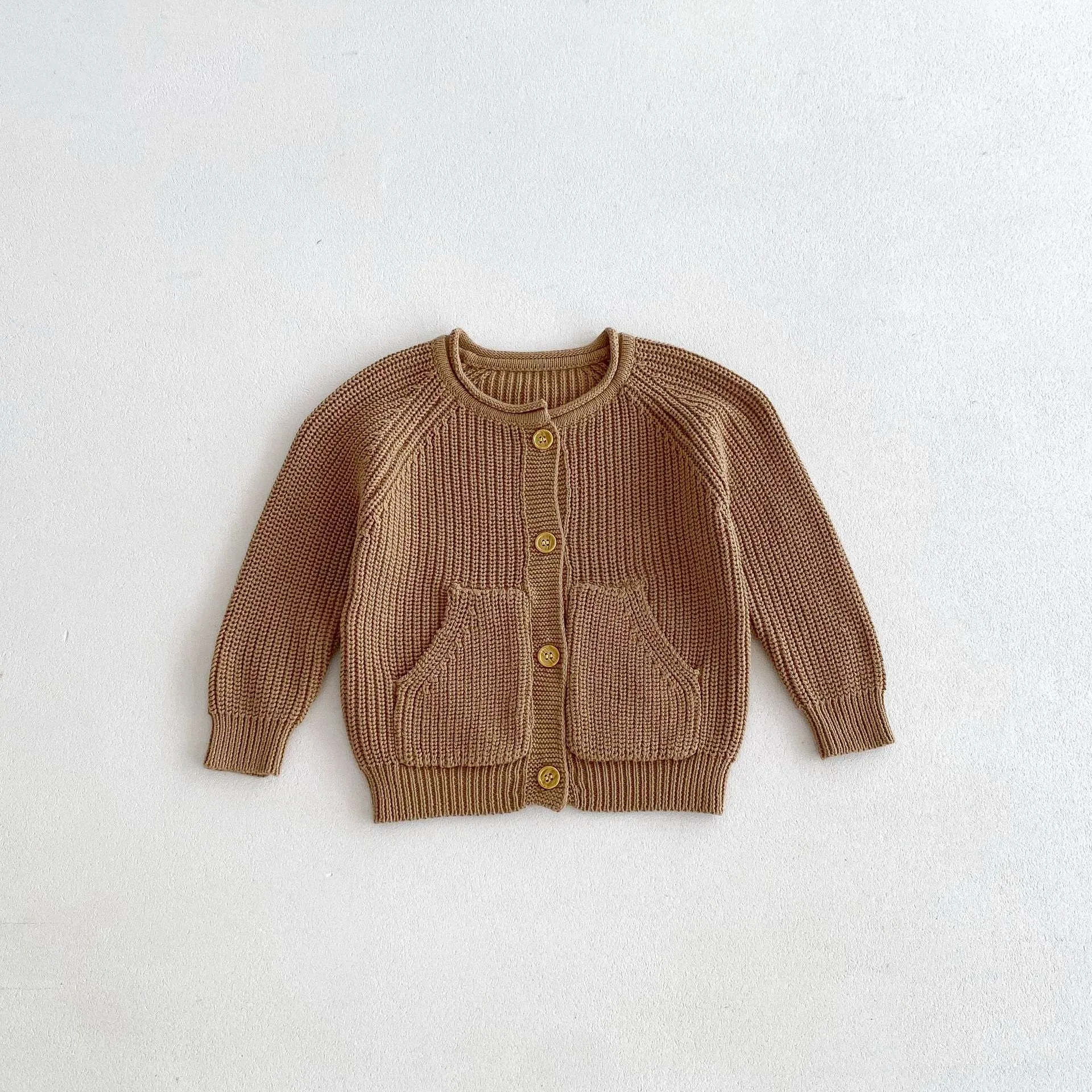 Sweater Cardigan Button Down Knitted Outerwear Coats with Pockets