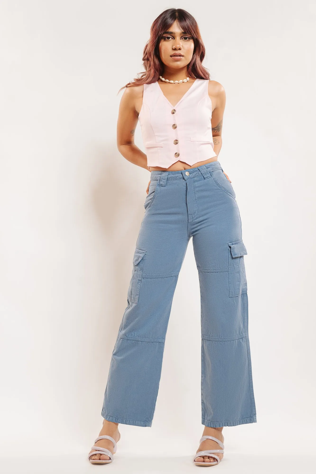 True Blue Cargo Jeans