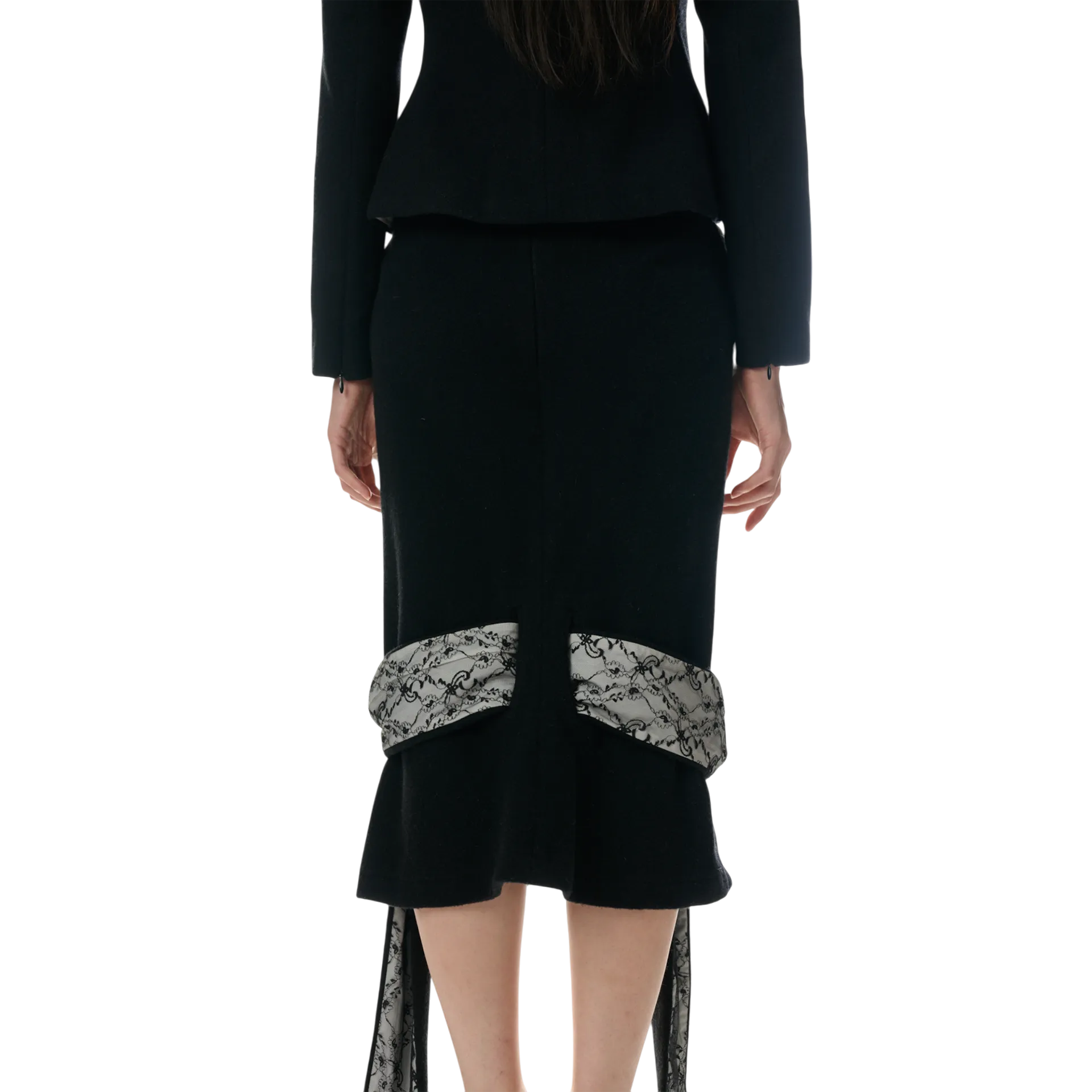 Versatile Wool Skirt with Very Long Straps