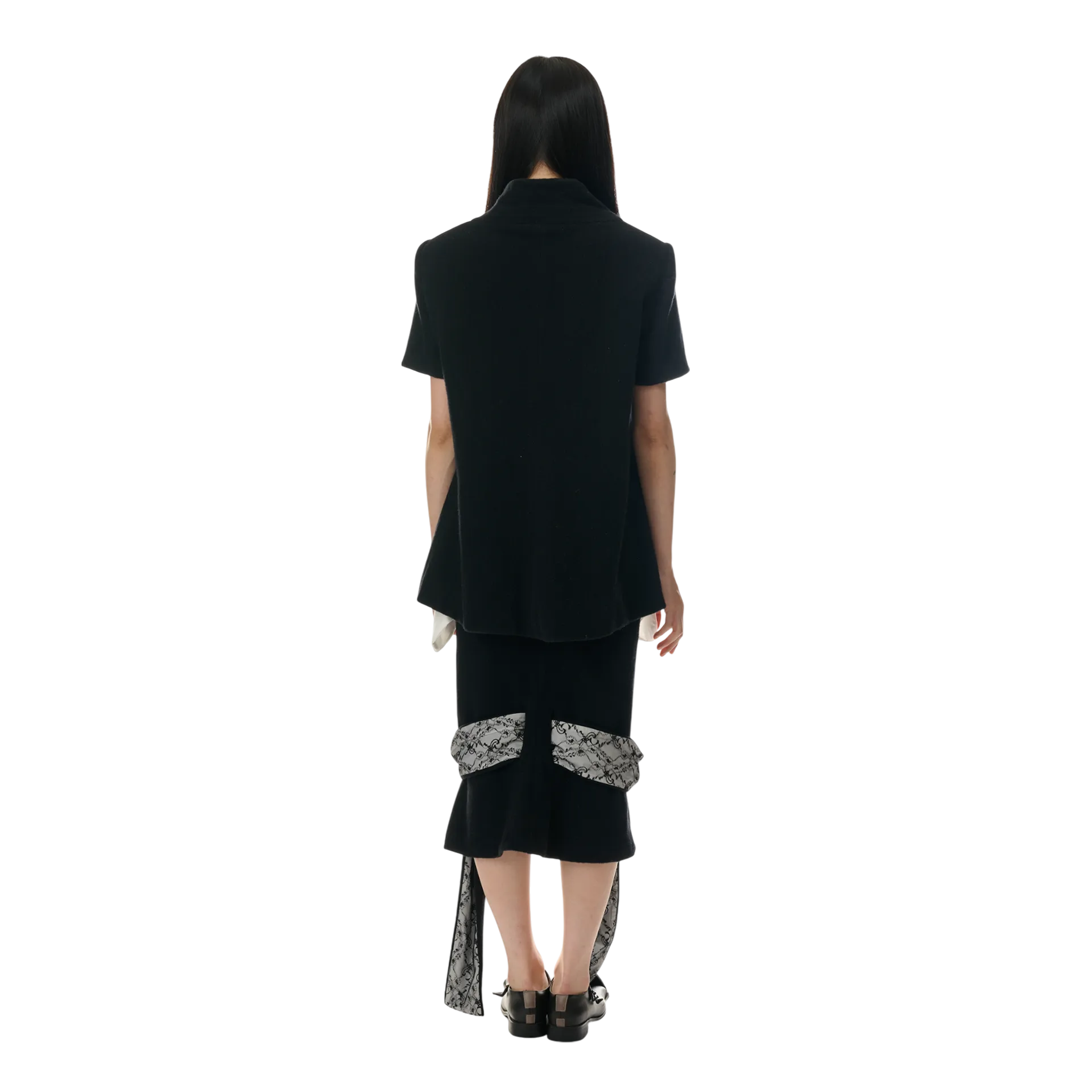 Versatile Wool Skirt with Very Long Straps