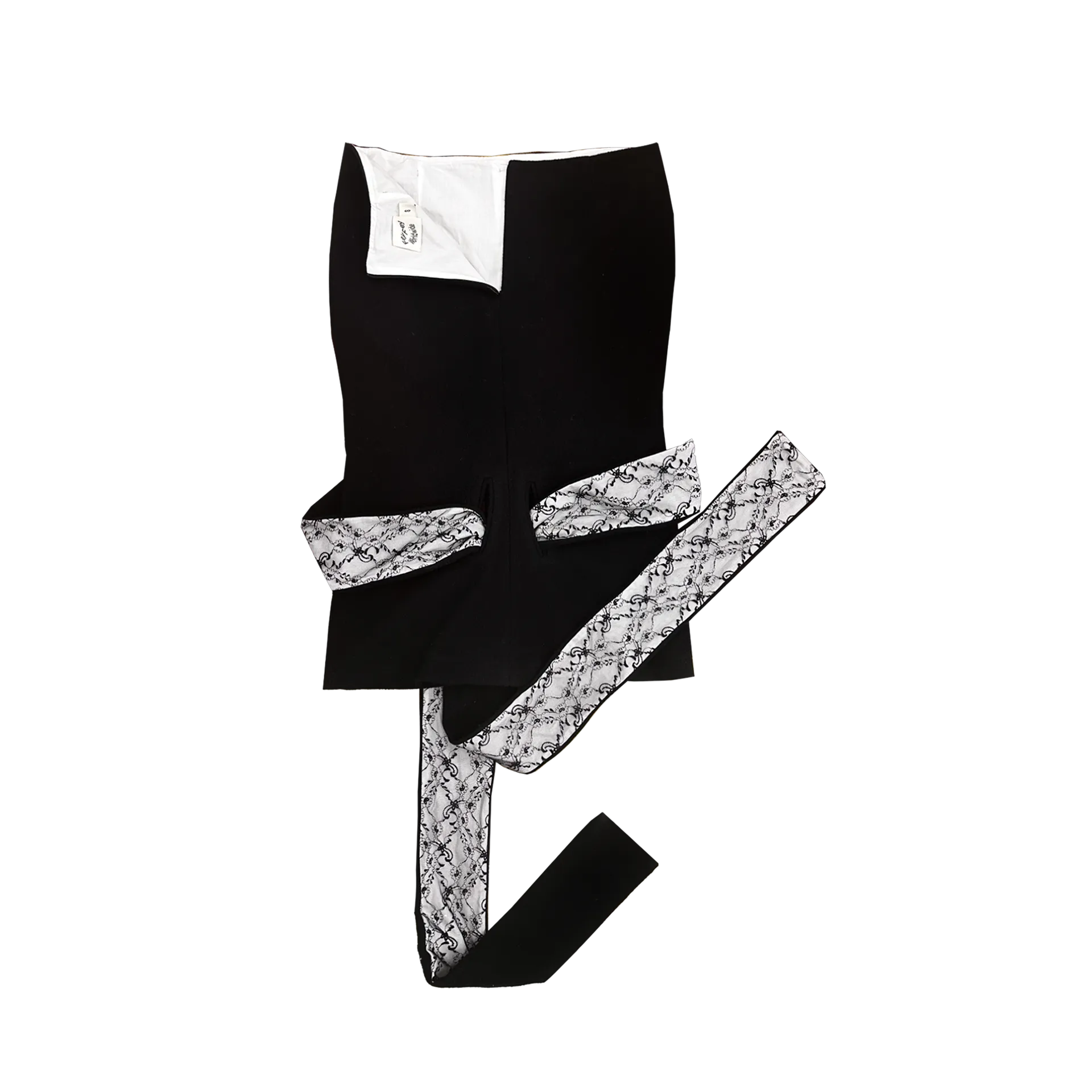 Versatile Wool Skirt with Very Long Straps