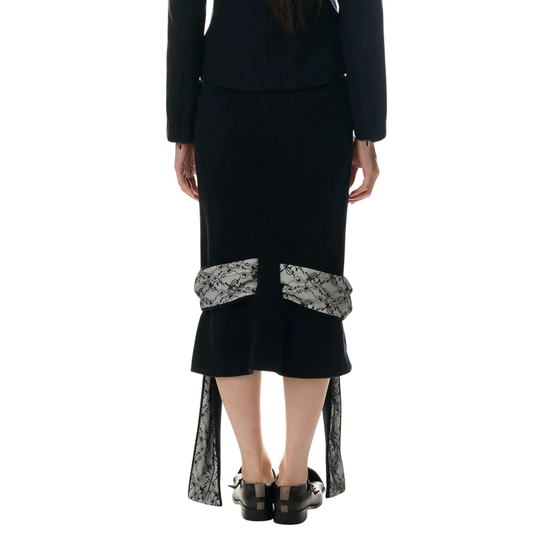 Versatile Wool Skirt with Very Long Straps