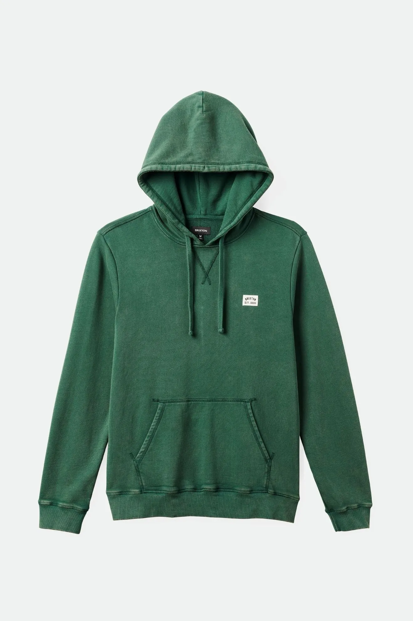 Vintage Reserve Cross Loop French Terry Hood - Trekking Green Sol Wash